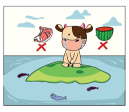 Lovely Greedily-Dairy Cow sticker #14864194