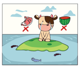 Lovely Greedily-Dairy Cow sticker #14864194