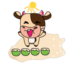 Lovely Greedily-Dairy Cow sticker #14864195