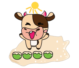 Lovely Greedily-Dairy Cow sticker #14864195