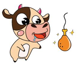 Lovely Greedily-Dairy Cow sticker #14864196
