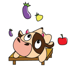 Lovely Greedily-Dairy Cow sticker #14864197