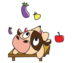 Lovely Greedily-Dairy Cow sticker #14864197