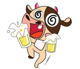 Lovely Greedily-Dairy Cow sticker #14864198