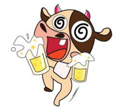 Lovely Greedily-Dairy Cow sticker #14864198