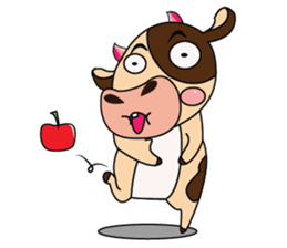 Lovely Greedily-Dairy Cow sticker #14864199