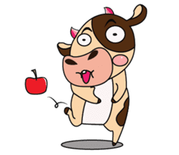 Lovely Greedily-Dairy Cow sticker #14864199