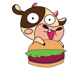 Lovely Greedily-Dairy Cow sticker #14864200