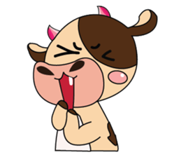 Lovely Greedily-Dairy Cow sticker #14864202