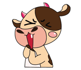 Lovely Greedily-Dairy Cow sticker #14864202
