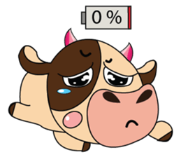 Lovely Greedily-Dairy Cow sticker #14864203