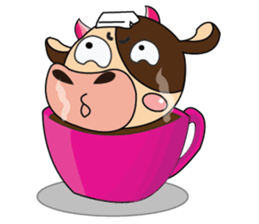 Lovely Greedily-Dairy Cow sticker #14864204