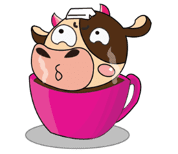 Lovely Greedily-Dairy Cow sticker #14864204