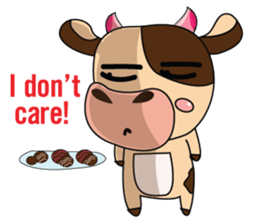 Lovely Greedily-Dairy Cow sticker #14864205