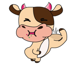 Lovely Greedily-Dairy Cow sticker #14864207