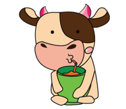 Lovely Greedily-Dairy Cow sticker #14864208