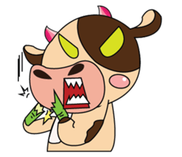 Lovely Greedily-Dairy Cow sticker #14864210