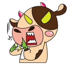 Lovely Greedily-Dairy Cow sticker #14864210