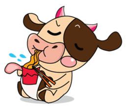 Lovely Greedily-Dairy Cow sticker #14864211