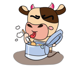 Lovely Greedily-Dairy Cow sticker #14864212