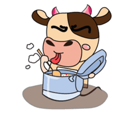 Lovely Greedily-Dairy Cow sticker #14864212