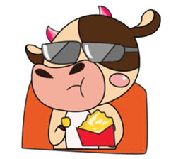 Lovely Greedily-Dairy Cow sticker #14864214