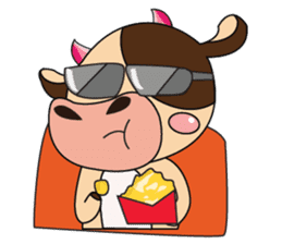 Lovely Greedily-Dairy Cow sticker #14864214