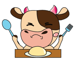 Lovely Greedily-Dairy Cow sticker #14864216