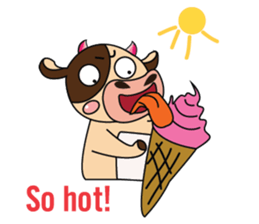 Lovely Greedily-Dairy Cow sticker #14864217