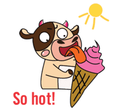 Lovely Greedily-Dairy Cow sticker #14864217