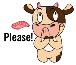 Lovely Greedily-Dairy Cow sticker #14864218