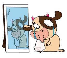 Lovely Greedily-Dairy Cow sticker #14864219