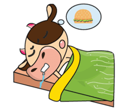Lovely Greedily-Dairy Cow sticker #14864220