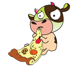 Lovely Greedily-Dairy Cow sticker #14864221