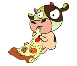 Lovely Greedily-Dairy Cow sticker #14864221