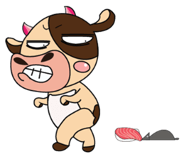 Lovely Greedily-Dairy Cow sticker #14864224