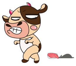 Lovely Greedily-Dairy Cow sticker #14864224