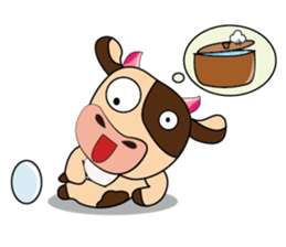 Lovely Greedily-Dairy Cow sticker #14864225
