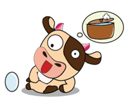 Lovely Greedily-Dairy Cow sticker #14864225