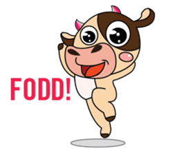 Lovely Greedily-Dairy Cow sticker #14864227