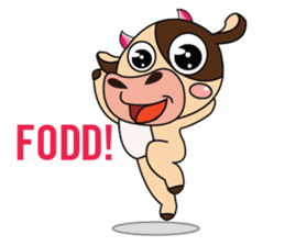 Lovely Greedily-Dairy Cow sticker #14864227