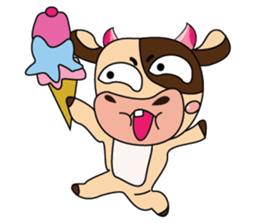 Lovely Greedily-Dairy Cow sticker #14864228