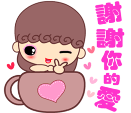 A naughty cloud in the sky 3 sticker #14864407