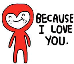 I love you , i like you. sticker #14865021