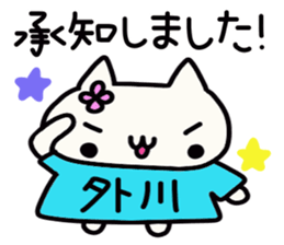 Togawa's name sticker sticker #14865384