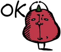 Mr. demon apple sticker #14867578