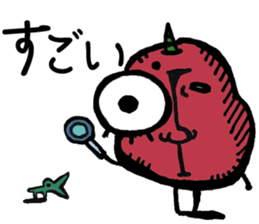 Mr. demon apple sticker #14867579