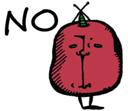 Mr. demon apple sticker #14867585