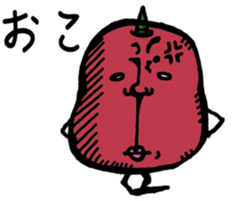 Mr. demon apple sticker #14867588