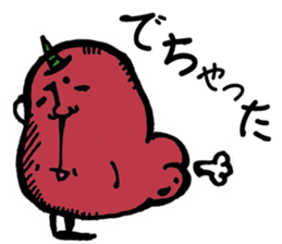 Mr. demon apple sticker #14867590